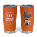 Cricket Australia Perth Champions 2026 Tumbler Cup Gold Aboriginal Dot Art