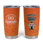 Cricket Australia Perth Champions 2026 Tumbler Cup Gold Aboriginal Dot Art