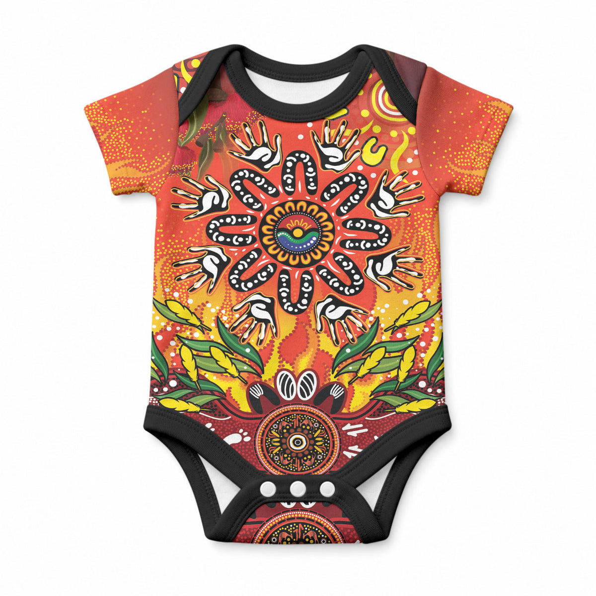 NAIDOC Week 2026 Baby Onesie 50 Years of Deadly Aboriginal Dot Art