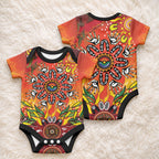 NAIDOC Week 2026 Baby Onesie 50 Years of Deadly Aboriginal Dot Art
