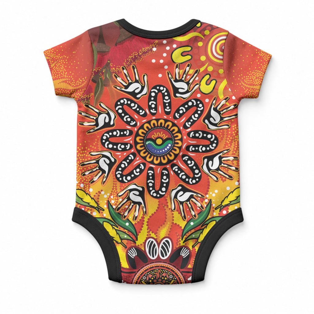 NAIDOC Week 2026 Baby Onesie 50 Years of Deadly Aboriginal Dot Art