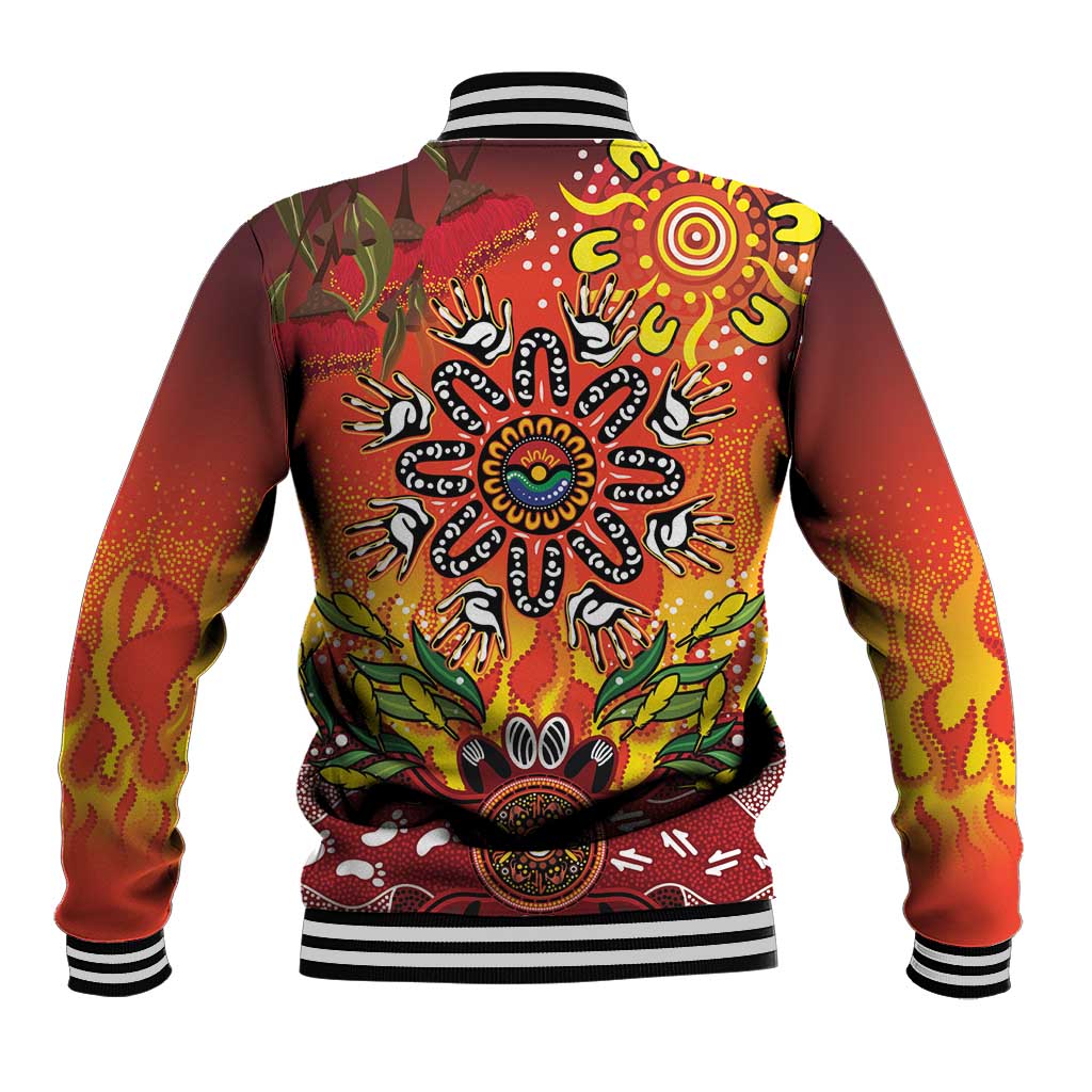 NAIDOC Week 2026 Baseball Jacket 50 Years of Deadly Aboriginal Dot Art