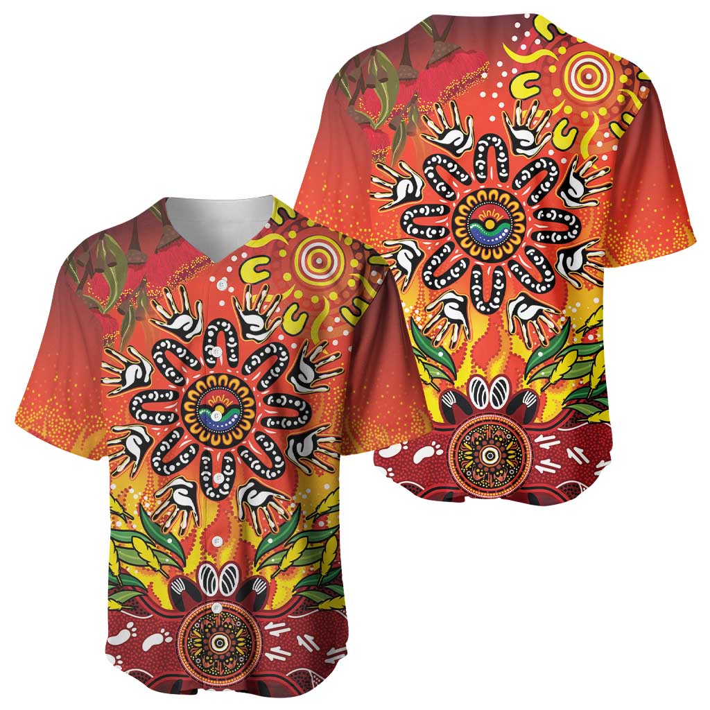 NAIDOC Week 2026 Baseball Jersey 50 Years of Deadly Aboriginal Dot Art