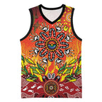 NAIDOC Week 2026 Basketball Jersey 50 Years of Deadly Aboriginal Dot Art