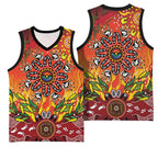 NAIDOC Week 2026 Basketball Jersey 50 Years of Deadly Aboriginal Dot Art