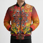 NAIDOC Week 2026 Bomber Puffer Jacket 50 Years of Deadly Aboriginal Dot Art
