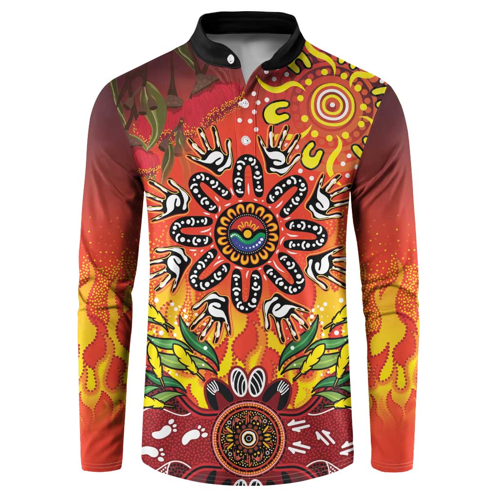 NAIDOC Week 2026 Button Sweatshirt 50 Years of Deadly Aboriginal Dot Art