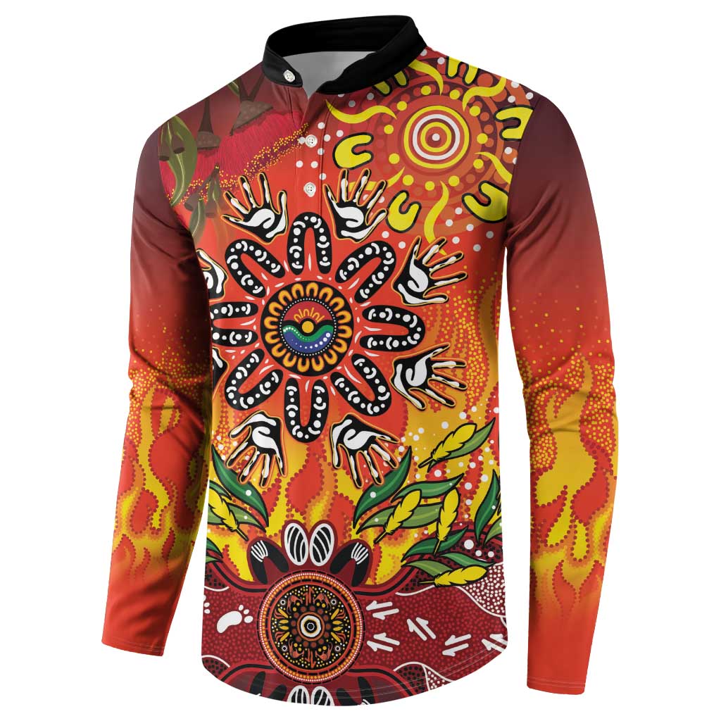 NAIDOC Week 2026 Button Sweatshirt 50 Years of Deadly Aboriginal Dot Art