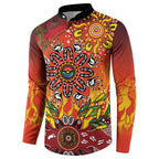NAIDOC Week 2026 Button Sweatshirt 50 Years of Deadly Aboriginal Dot Art