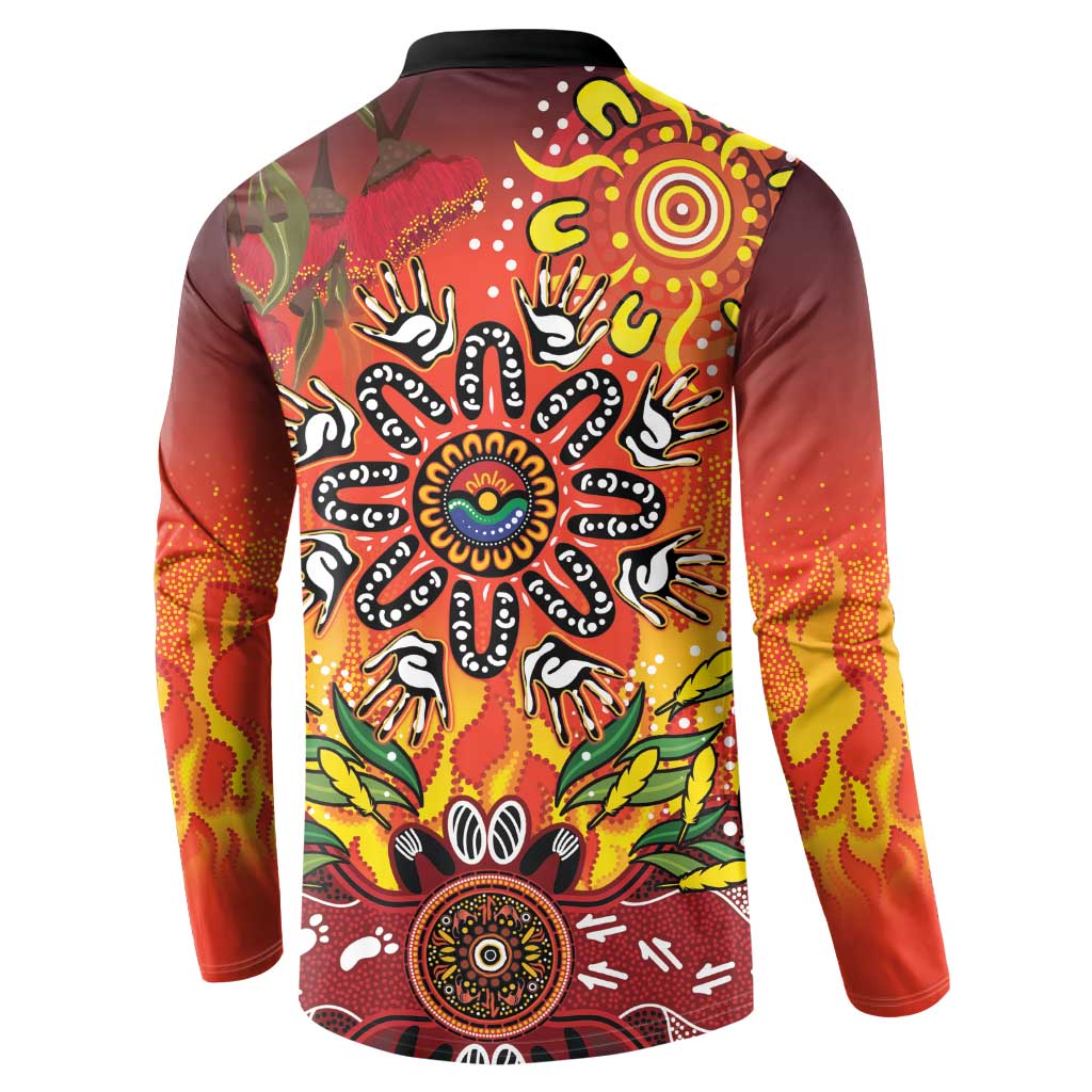 NAIDOC Week 2026 Button Sweatshirt 50 Years of Deadly Aboriginal Dot Art