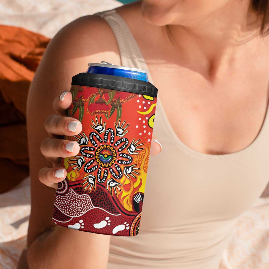 NAIDOC Week 2026 4 in 1 Can Cooler Tumbler 50 Years of Deadly Aboriginal Dot Art