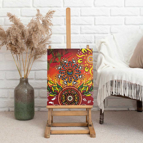 NAIDOC Week 2026 Canvas Wall Art 50 Years of Deadly Aboriginal Dot Art