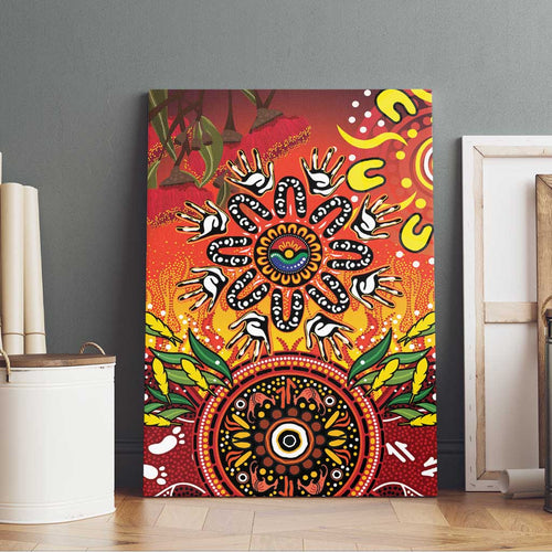 NAIDOC Week 2026 Canvas Wall Art 50 Years of Deadly Aboriginal Dot Art