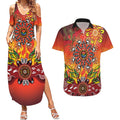 NAIDOC Week 2026 Couples Matching Summer Maxi Dress and Hawaiian Shirt 50 Years of Deadly Aboriginal Dot Art