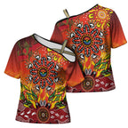 NAIDOC Week 2026 Cross Shoulder Shirt 50 Years of Deadly Aboriginal Dot Art