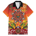 NAIDOC Week 2026 Family Matching Summer Maxi Dress and Hawaiian Shirt 50 Years of Deadly Aboriginal Dot Art