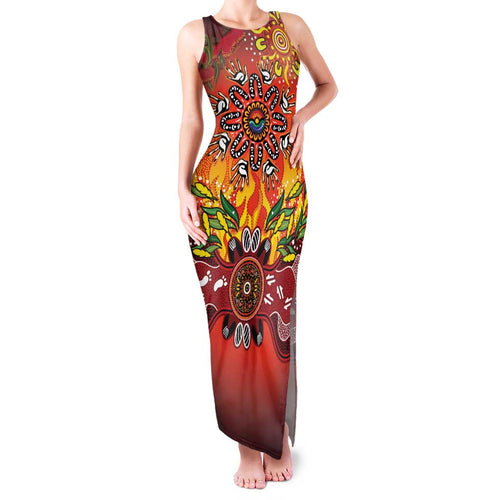 NAIDOC Week 2026 Family Matching Tank Maxi Dress and Hawaiian Shirt 50 Years of Deadly Aboriginal Dot Art