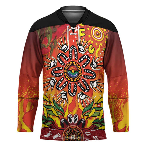 NAIDOC Week 2026 Hockey Jersey 50 Years of Deadly Aboriginal Dot Art