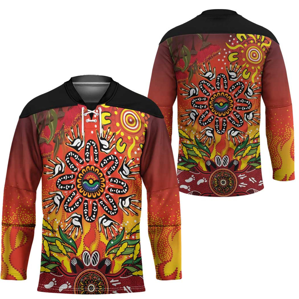 NAIDOC Week 2026 Hockey Jersey 50 Years of Deadly Aboriginal Dot Art