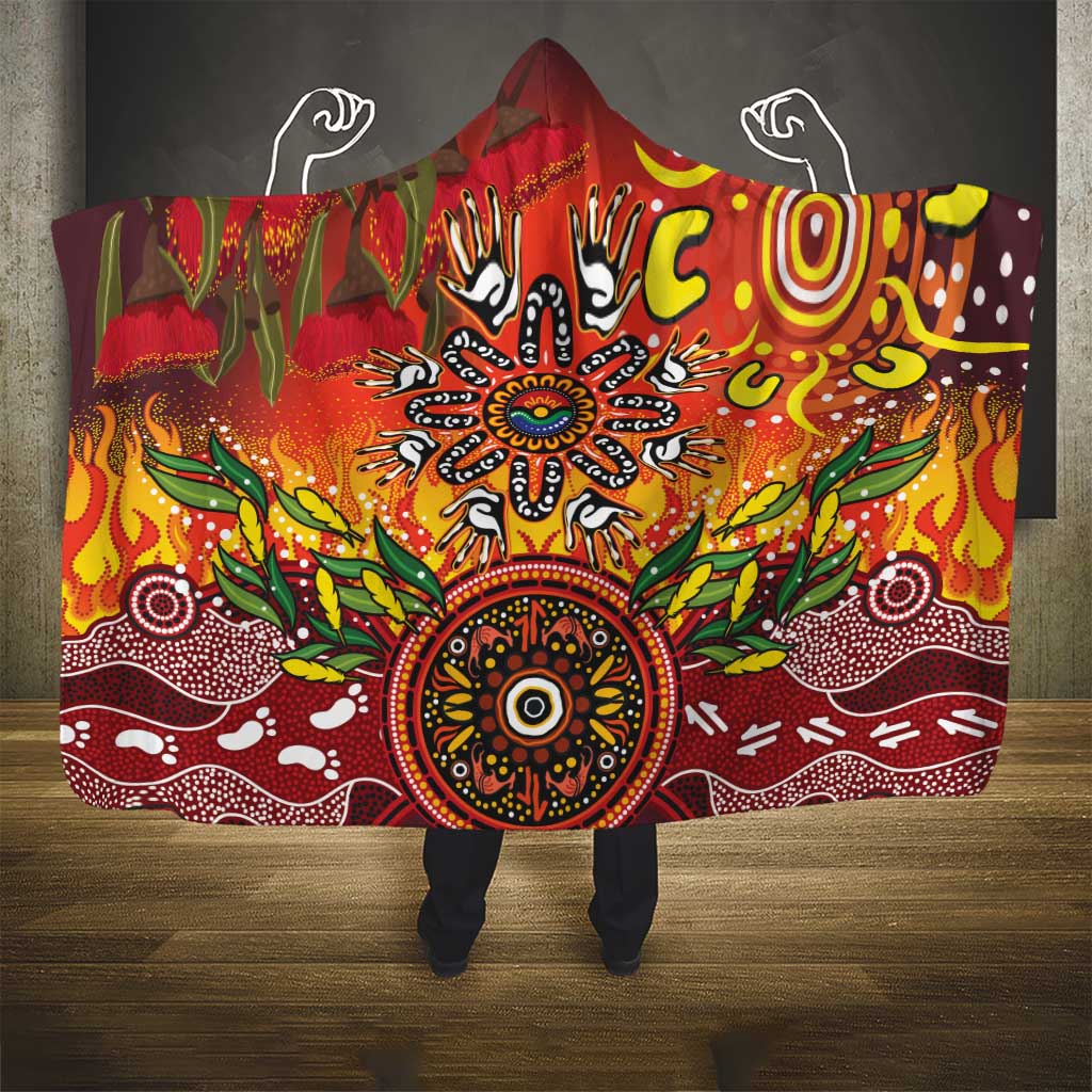 NAIDOC Week 2026 Hooded Blanket 50 Years of Deadly Aboriginal Dot Art