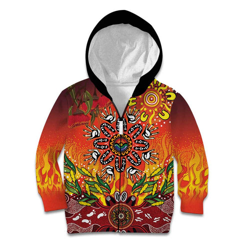NAIDOC Week 2026 Kid Hoodie 50 Years of Deadly Aboriginal Dot Art