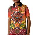 NAIDOC Week 2026 Kid Polo Shirt 50 Years of Deadly Aboriginal Dot Art