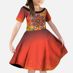 NAIDOC Week 2026 Kid Short Sleeve Dress 50 Years of Deadly Aboriginal Dot Art