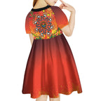 NAIDOC Week 2026 Kid Short Sleeve Dress 50 Years of Deadly Aboriginal Dot Art
