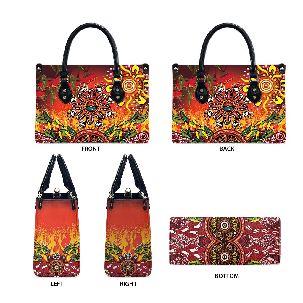 NAIDOC Week 2026 Leather Bag 50 Years of Deadly Aboriginal Dot Art