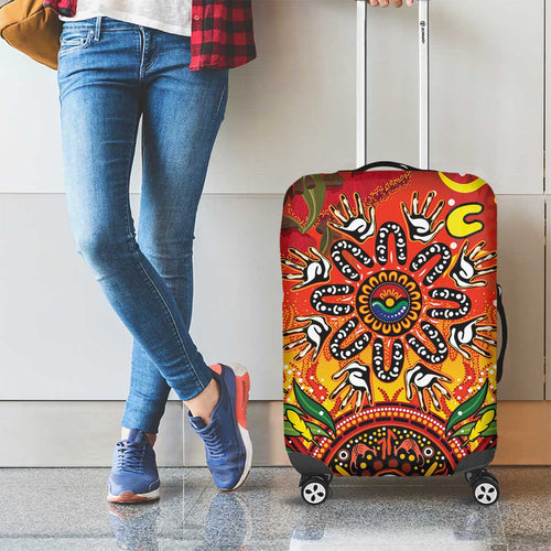 NAIDOC Week 2026 Luggage Cover 50 Years of Deadly Aboriginal Dot Art