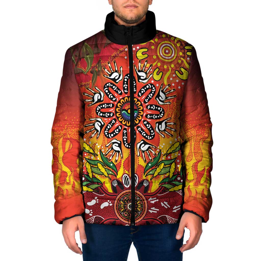 NAIDOC Week 2026 Padded Jacket 50 Years of Deadly Aboriginal Dot Art