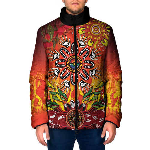 NAIDOC Week 2026 Padded Jacket 50 Years of Deadly Aboriginal Dot Art