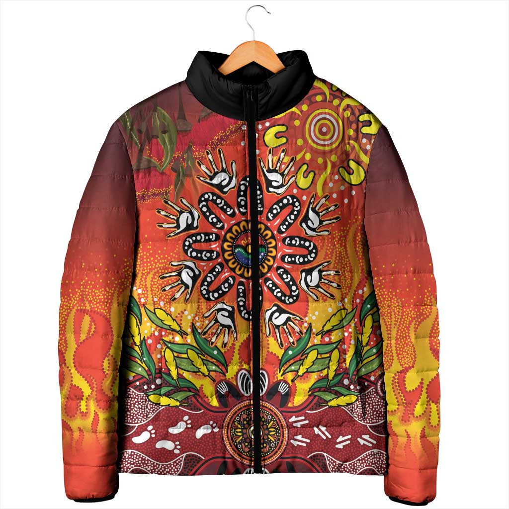 NAIDOC Week 2026 Padded Jacket 50 Years of Deadly Aboriginal Dot Art