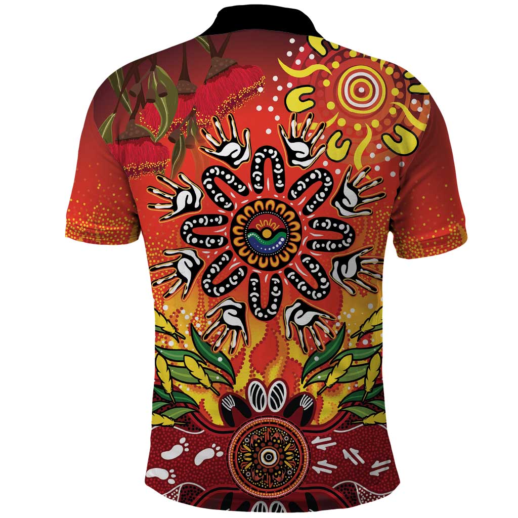 NAIDOC Week 2026 Polo Shirt 50 Years of Deadly Aboriginal Dot Art