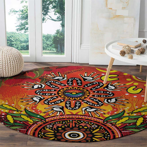 NAIDOC Week 2026 Round Carpet 50 Years of Deadly Aboriginal Dot Art