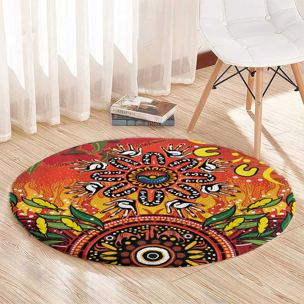 NAIDOC Week 2026 Round Carpet 50 Years of Deadly Aboriginal Dot Art