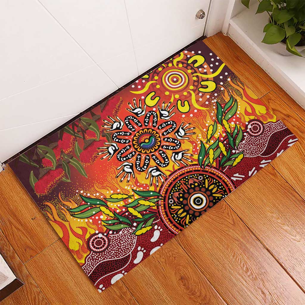 NAIDOC Week 2026 Rubber Doormat 50 Years of Deadly Aboriginal Dot Art