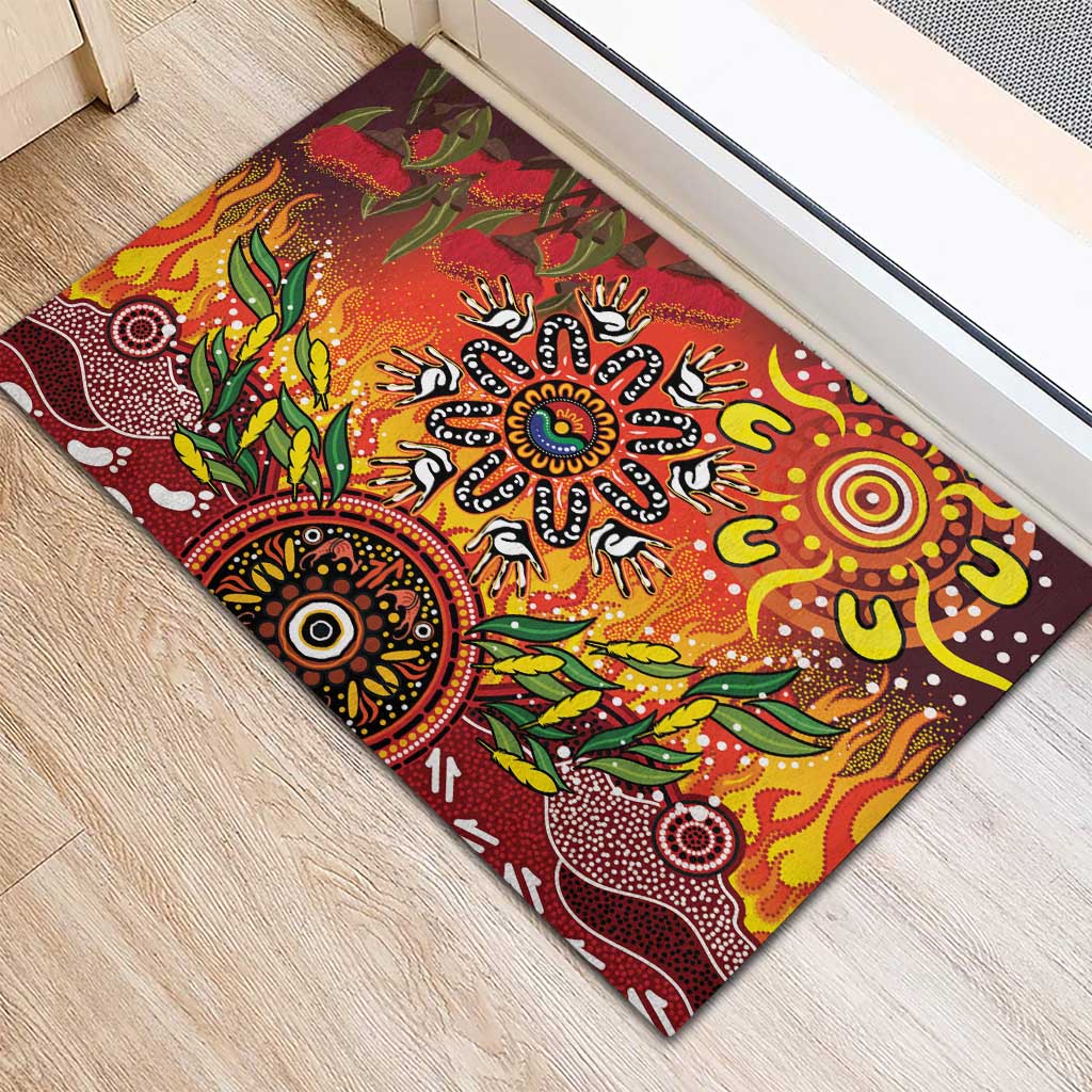 NAIDOC Week 2026 Rubber Doormat 50 Years of Deadly Aboriginal Dot Art