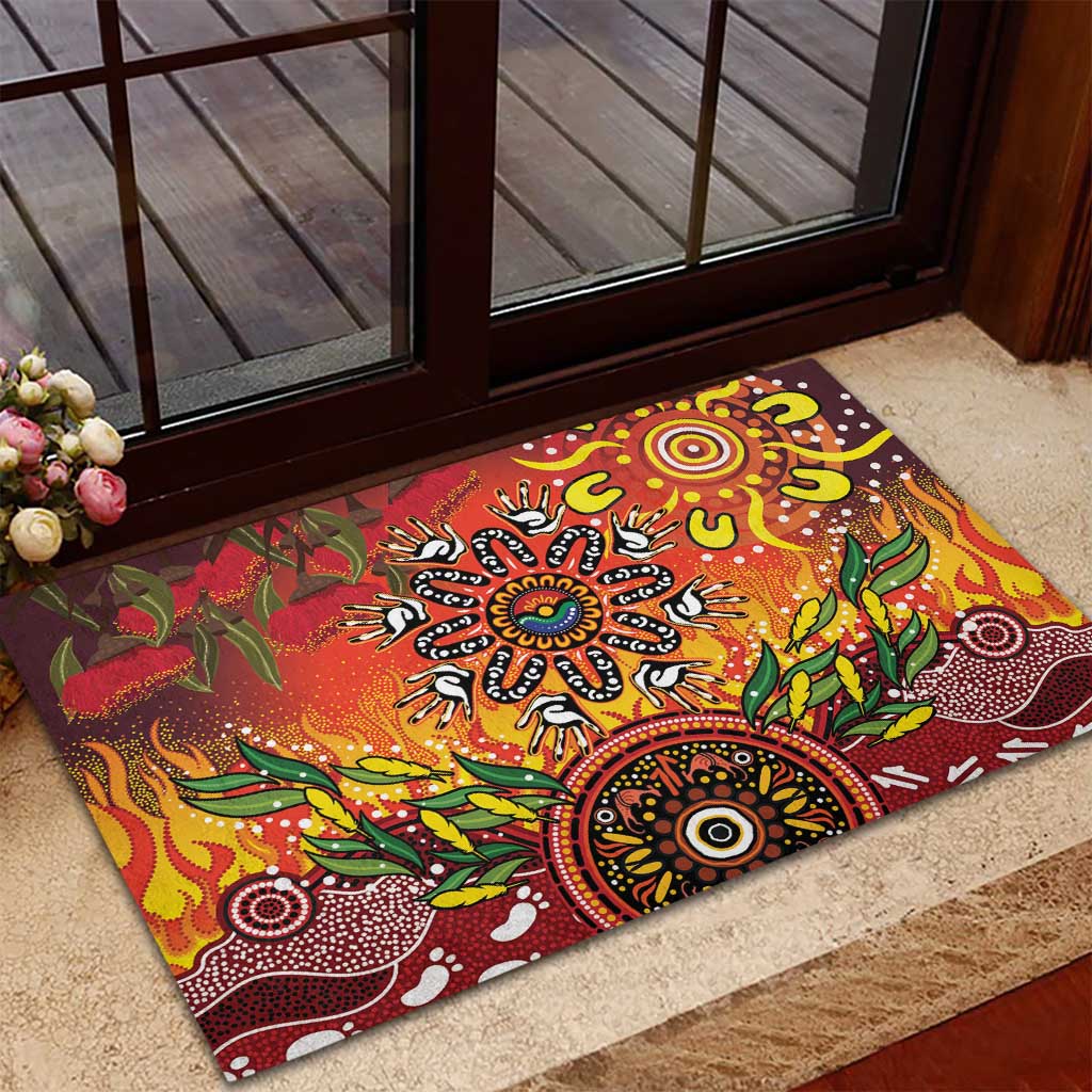 NAIDOC Week 2026 Rubber Doormat 50 Years of Deadly Aboriginal Dot Art