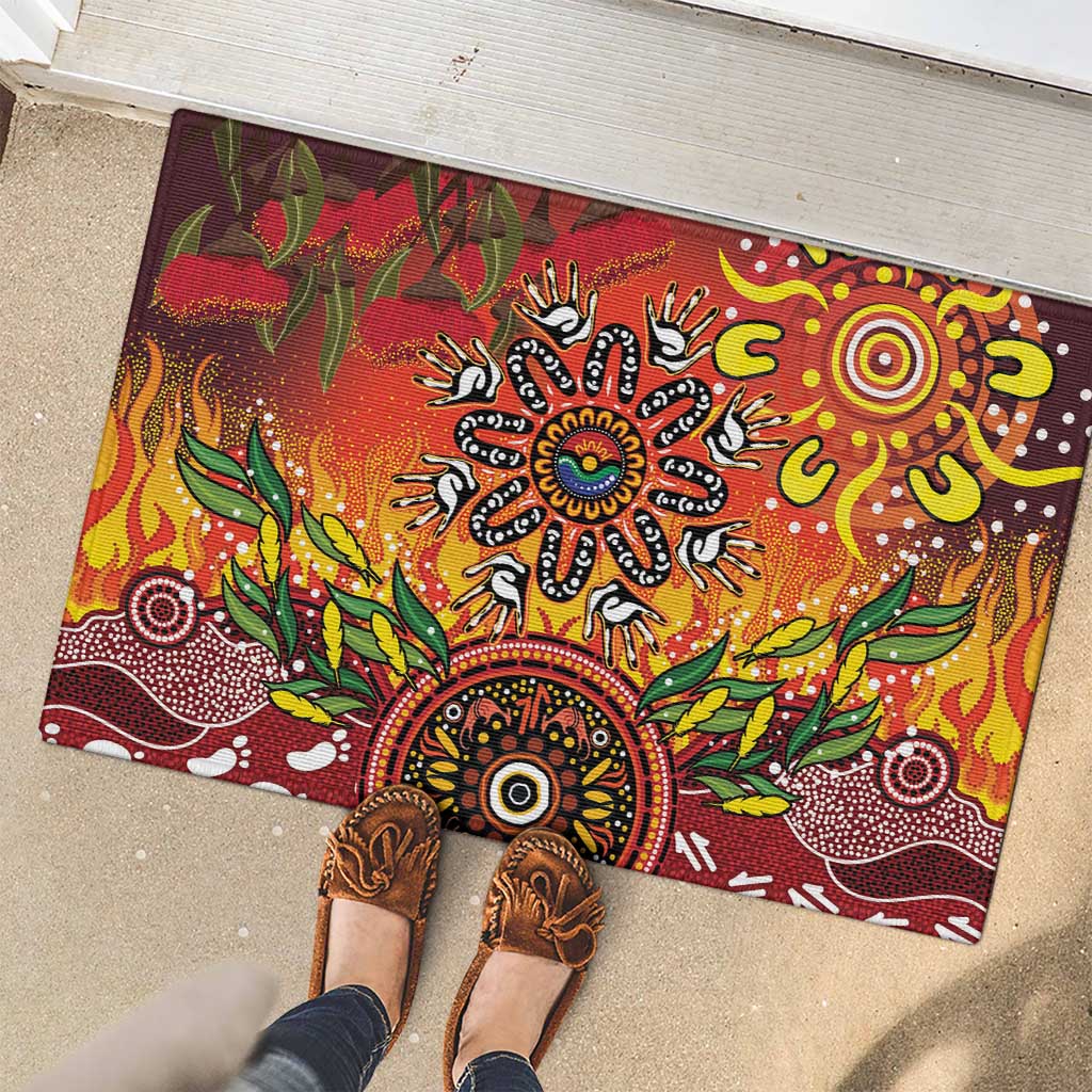 NAIDOC Week 2026 Rubber Doormat 50 Years of Deadly Aboriginal Dot Art
