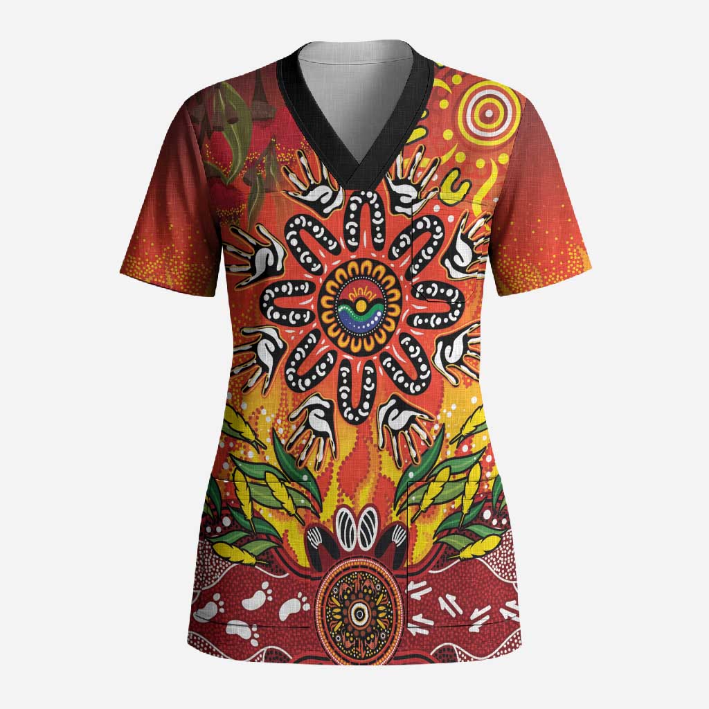 NAIDOC Week 2026 Scrub Top 50 Years of Deadly Aboriginal Dot Art