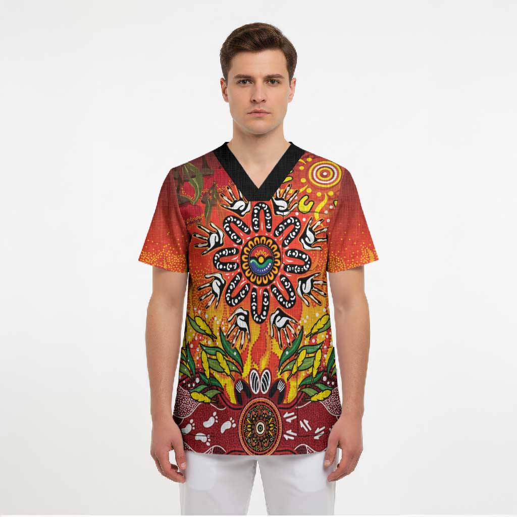 NAIDOC Week 2026 Scrub Top 50 Years of Deadly Aboriginal Dot Art
