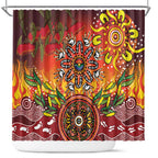 NAIDOC Week 2026 Shower Curtain 50 Years of Deadly Aboriginal Dot Art