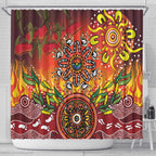 NAIDOC Week 2026 Shower Curtain 50 Years of Deadly Aboriginal Dot Art