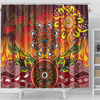 NAIDOC Week 2026 Shower Curtain 50 Years of Deadly Aboriginal Dot Art