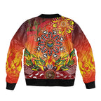 NAIDOC Week 2026 Sleeve Zip Bomber Jacket 50 Years of Deadly Aboriginal Dot Art