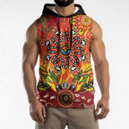 NAIDOC Week 2026 Sleeveless Hoodie 50 Years of Deadly Aboriginal Dot Art