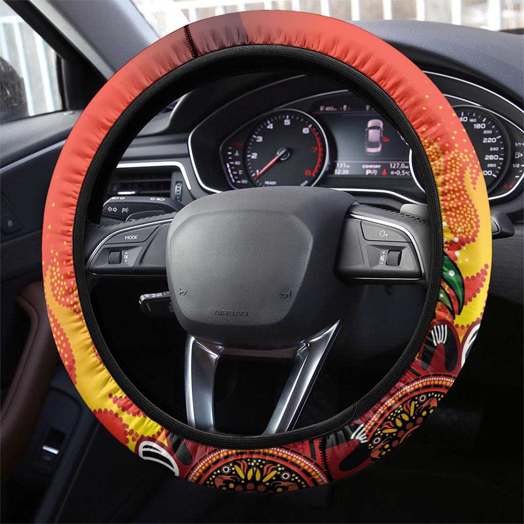 NAIDOC Week 2026 Steering Wheel Cover 50 Years of Deadly Aboriginal Dot Art