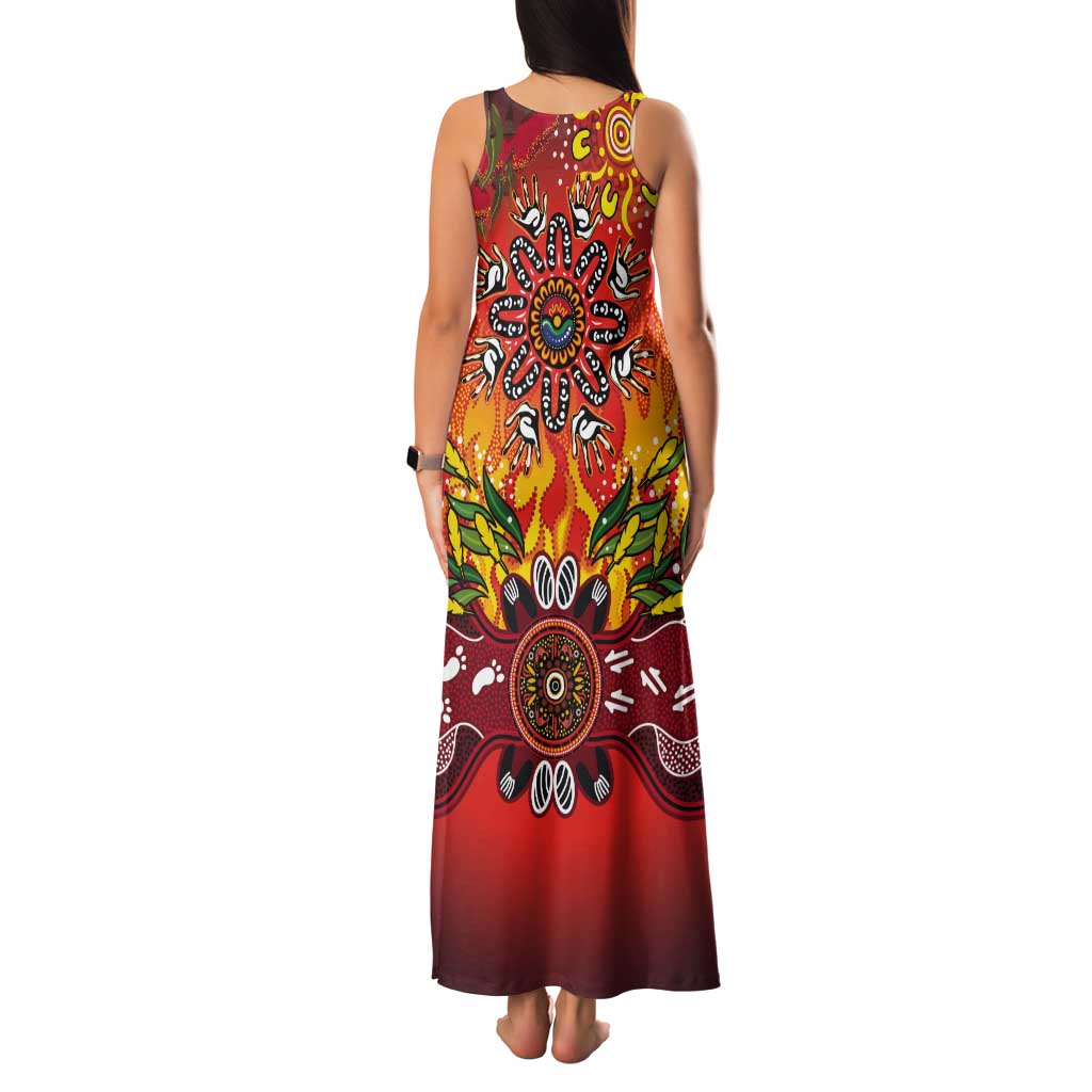 NAIDOC Week 2026 Tank Maxi Dress 50 Years of Deadly Aboriginal Dot Art