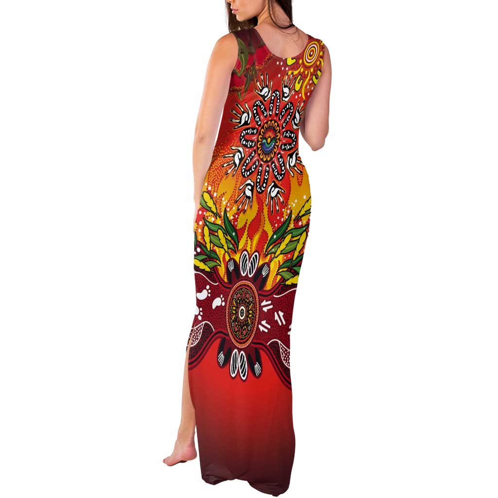 NAIDOC Week 2026 Tank Maxi Dress 50 Years of Deadly Aboriginal Dot Art